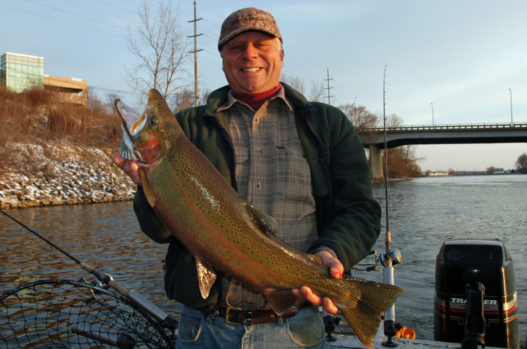 captain russ lake michigan fishing